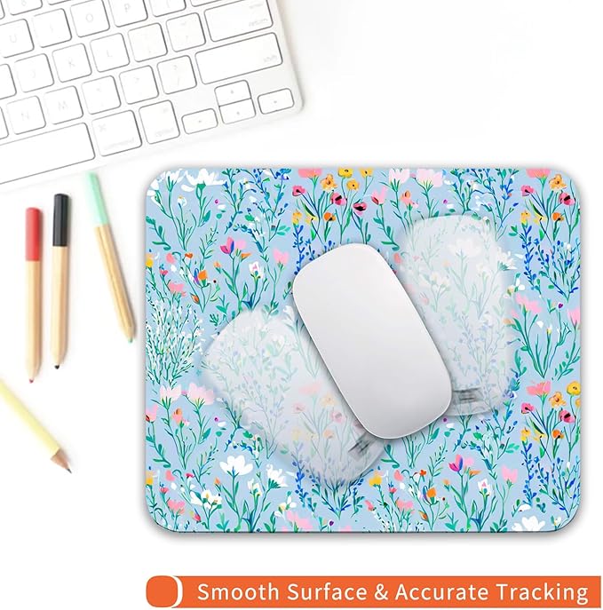 Armanza Square Mouse Pad Plants, Personalized Premium-Textured Custom Mouse Mat - Image 4