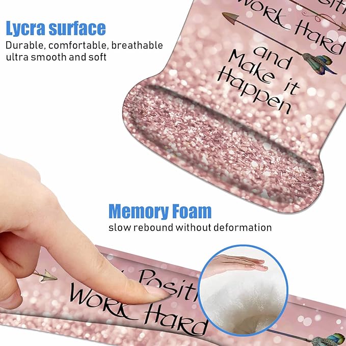 Mouse Pad Wrist Support and Keyboard Wrist Rest Set - Image 5