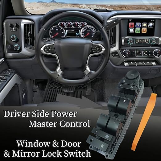 20835553 Driver Side Power Master Control Window & Door & Mirror Lock Switch - Image 2