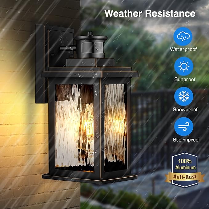VIANIS 2 Pack Motion Sensor Outdoor Lights, Dusk To Dawn Outdoor Lighting - Image 5