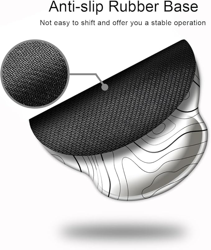 Ergonomic Mouse Pad with Wrist Support, Mouse Pad with Wrist Rest, Relieve - Image 5