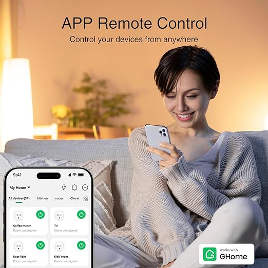GHome Smart Plug, WiFi Smart Plugs Work - Image 2
