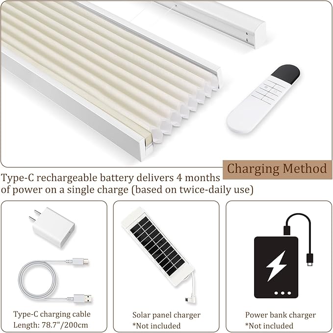 LEXEN Smart Top Down Bottom Up Honeycomb Shades - Image 3