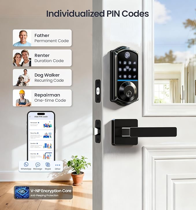 Veise VE017-B Fingerprint Smart Lock - Image 4