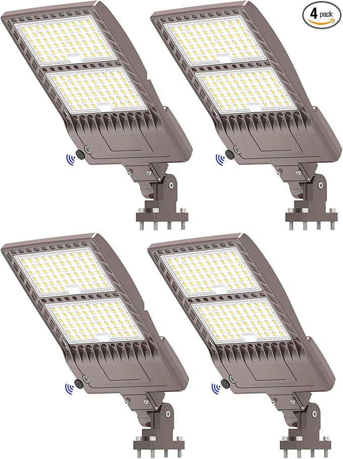 BBESTLED 4Pack 400W LED Parking Lot Light Dusk to Dawn Outdoor Lighting Arm by BBESTLED