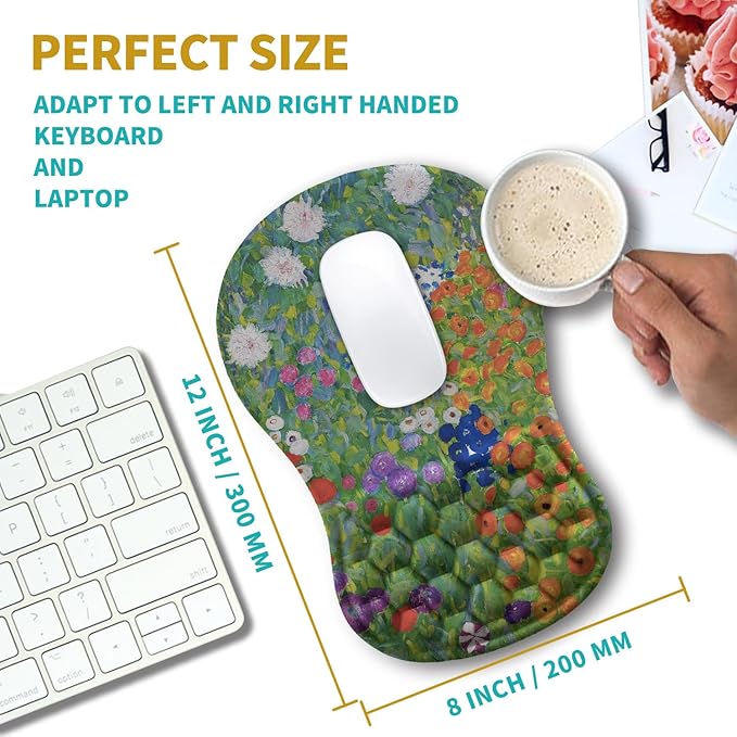 Hokafenle Ergonomic Mouse Pad Wrist Support, Wrist Rest Mousepad - Image 3