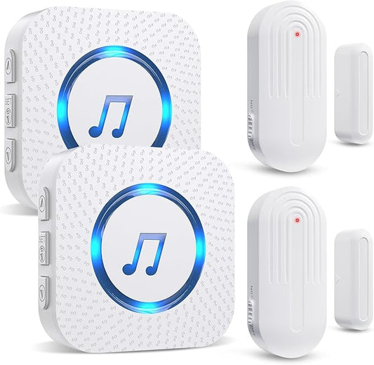 SanJie Door Chime, Door Open Contact Sensor Alarm by SANJIEGuardSecurity