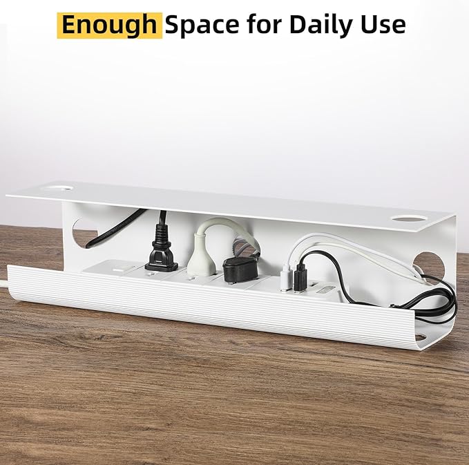 YECAYE Large Under Desk Cable Management, Easy Install Cable Management Under - Image 4