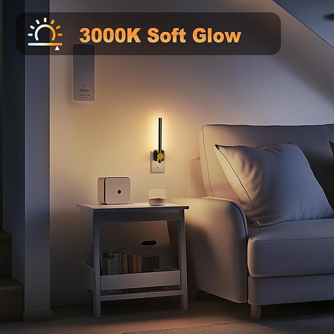 JandCase Night Lights Plug into Wall, 0-200LM Dimmable LED Nightlights - Image 5