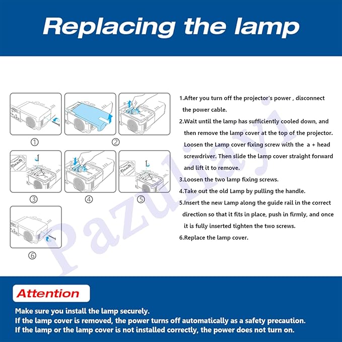 Pazuliayi NP16LP /60003120 Replacement Projector Lamp Bulb - Image 6
