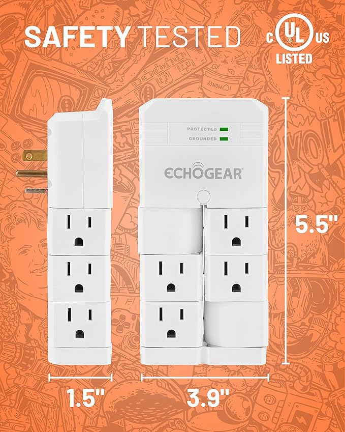 ECHOGEAR On-Wall Surge Protector - Image 4