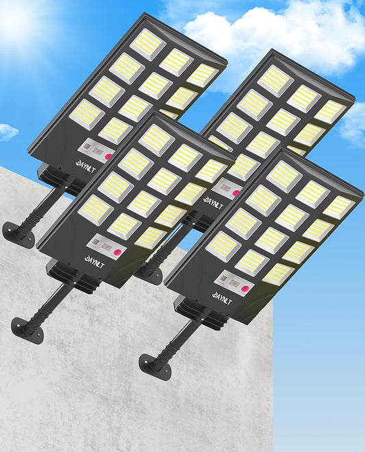 JAYNLT Solar Lights for Outside, 5 Lighting Modes Solar Flood Security Light by JAYNLT