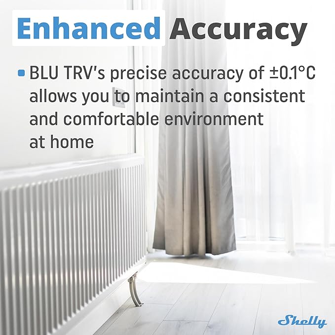 Shelly Blu TRV & Blu Gateway Gen3, Smart Thermostatic Radiator Valve, - Image 5