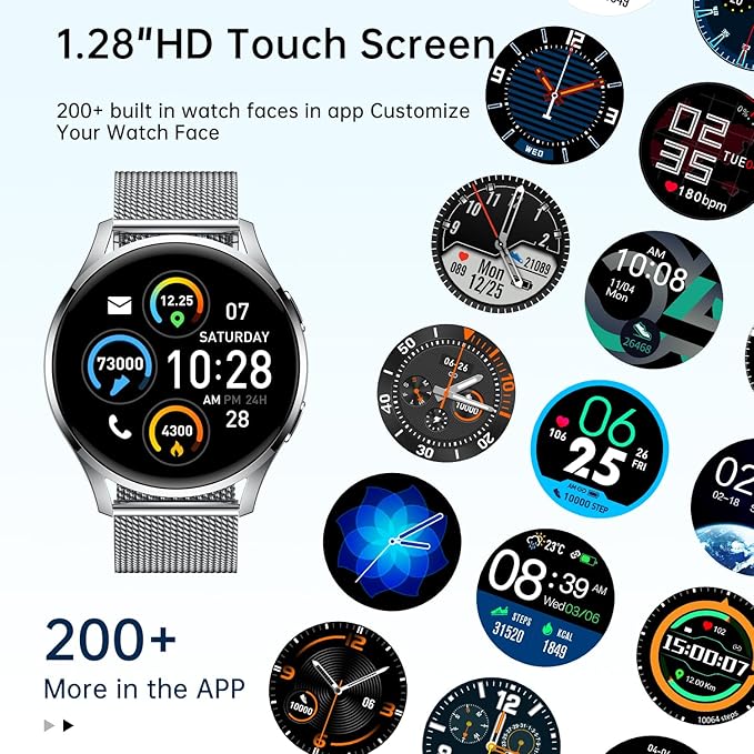 Smart Watch for Men Women Fitness: Waterproof Make/Answer Call Smart Watches - Image 6