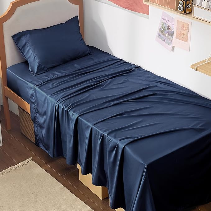 Bedsure Cooling Sheets Twin XL, Rayon Derived from Bamboo, Breathable & Soft by BEDSURE