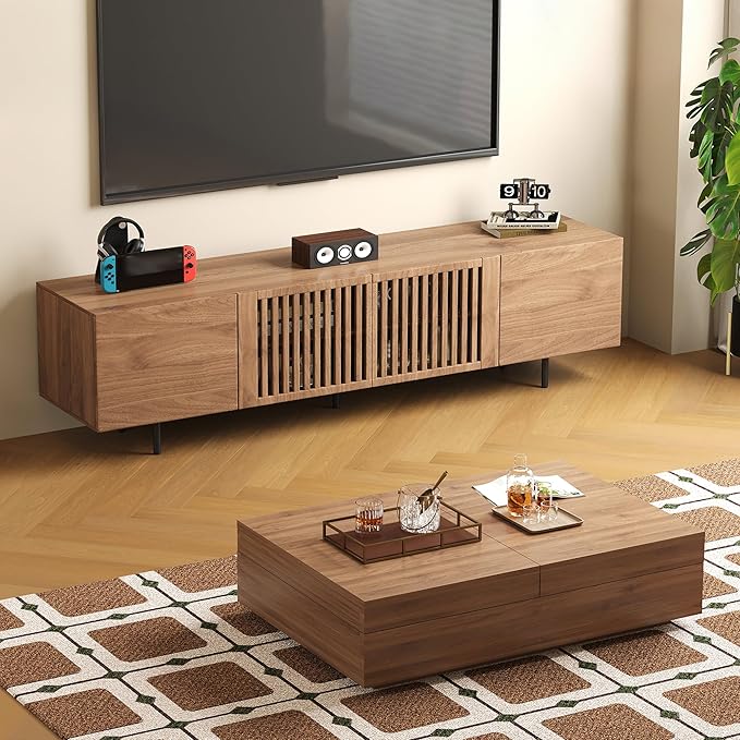 gaoyangjiaju Mid-Century Modern Expandable Coffee Table & TV Stand Set - Image 6
