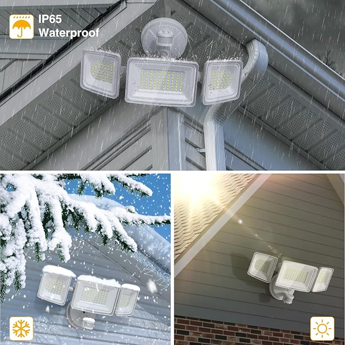 Onforu 100W LED Security Lights Motion Sensor Light Outdoor, 9000LM Ultra Bright - Image 6