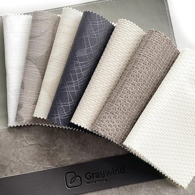 Graywind Roman Shades Light Filtering Roman Window Shades Plain Fold Soft - Image 2