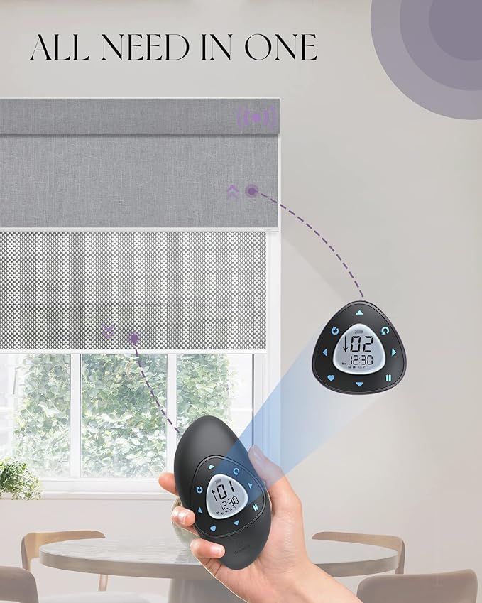 Graywind Motorized Dual Shades for Windows Smart Double Blinds Blackout and - Image 2