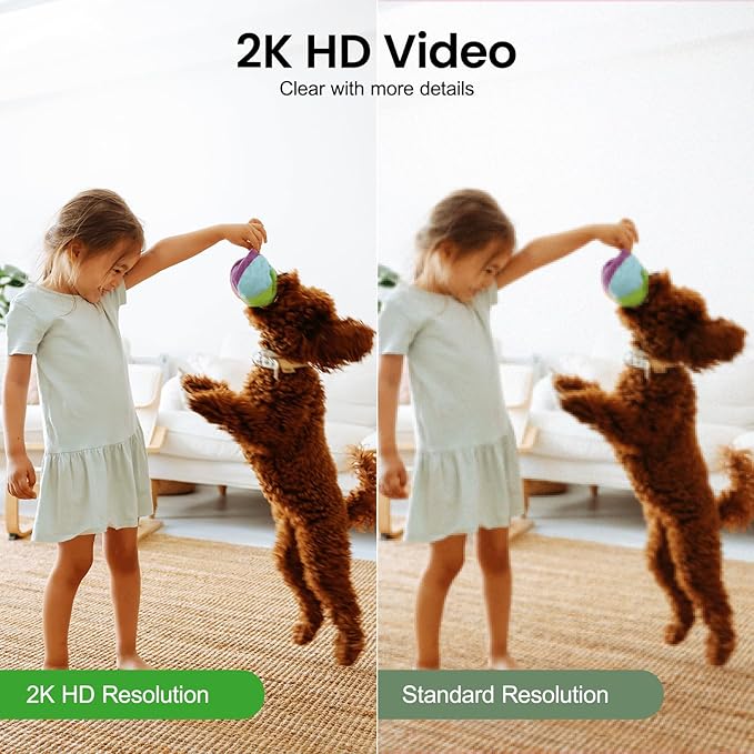 INFIYA 2K Baby Camera-WiFi Home Security Cameras Indoor via One-Tap Call - Image 3