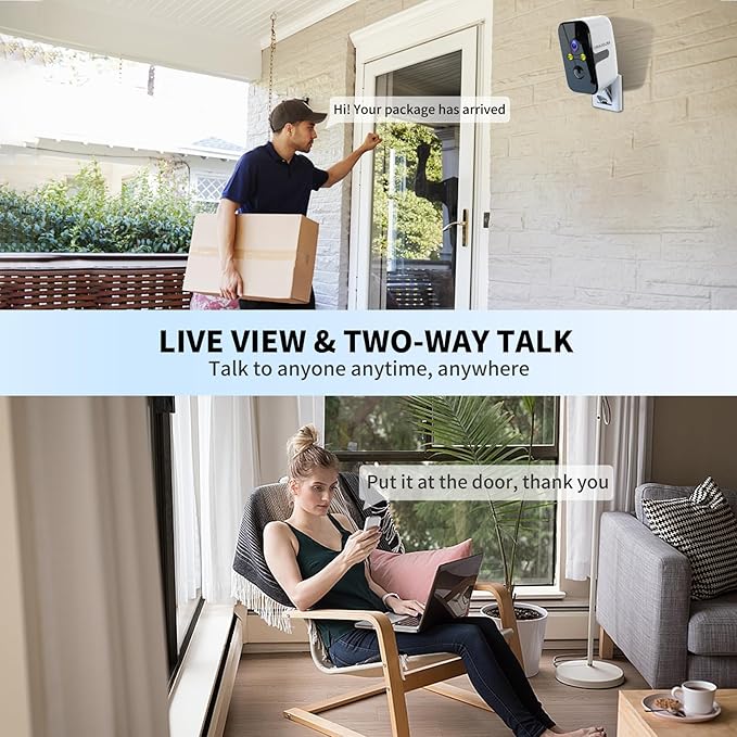 ORAXIUM Wireless Outdoor Security Camera, 2.4G/5G WiFi Window Camera - Image 6