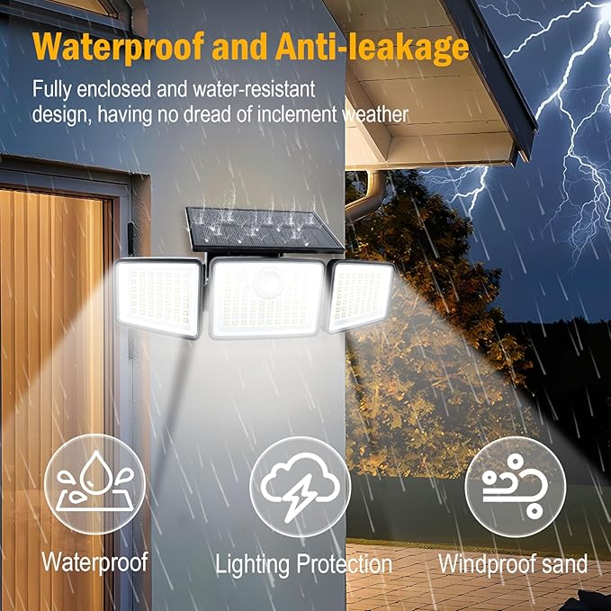 daphino 2500LM Solar Lights Outdoor - Image 5