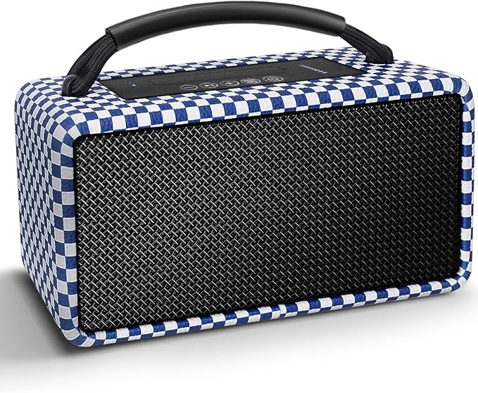 DINDIN Portable Bluetooth Speaker: 80W, 20H Playtime, Loud Wireless Wood by DINDIN