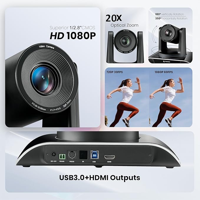 20x Zoom Conference Room Camera System TONGVEO All-in-1 Video and Audio - Image 6