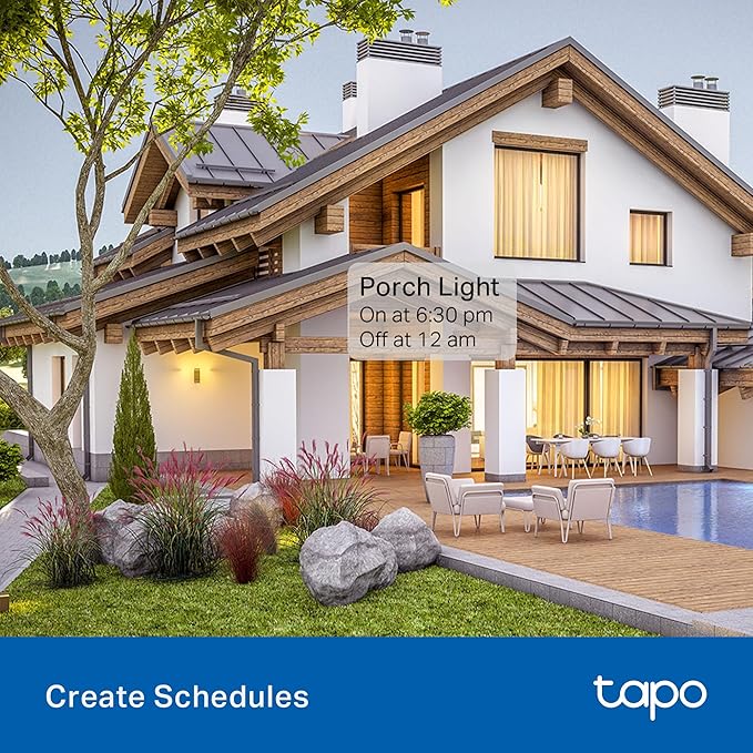 Tapo Outdoor Smart Dimmer Plug for Outdoor Lights, App Control, IP65 Weather - Image 9
