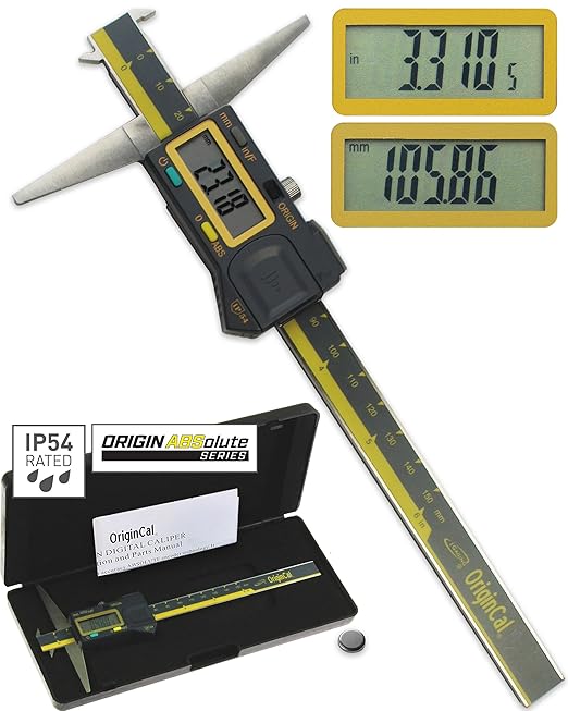 iGAGING Absolute Origin 0-6" Double Cut Depth Digital Caliper, IP54 Electronic by iGaging