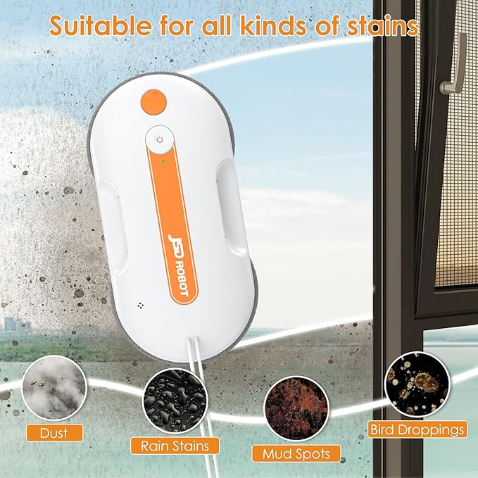 JSDROBOT Lite Window Cleaning Robot, 5300Pa Window Cleaner Robot - Image 3