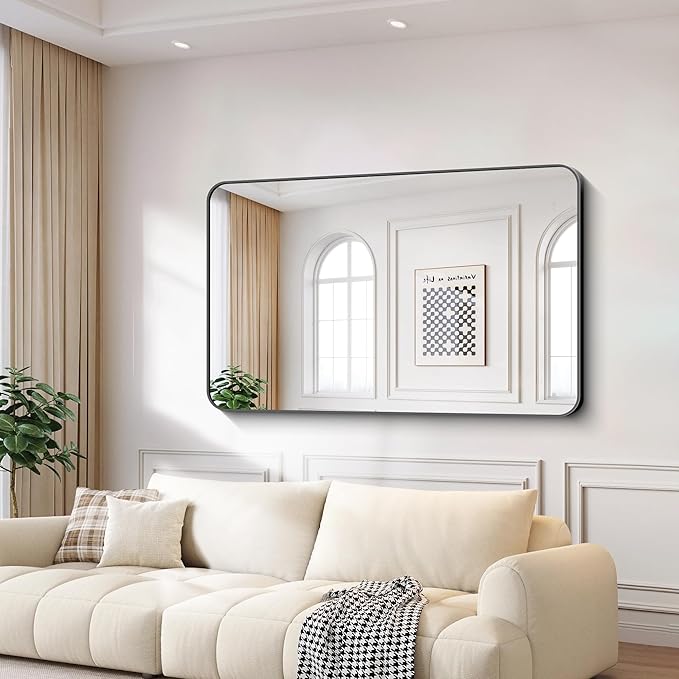FORBATH Large Bathroom Mirror 60x36 Inches - Image 2
