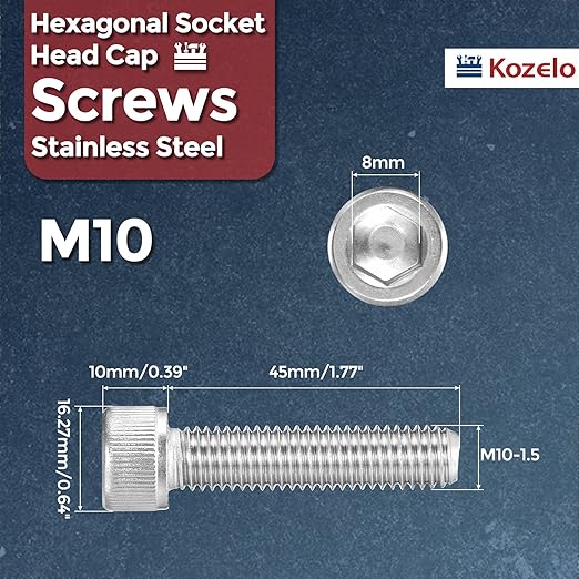 Kozelo 5pcs Socket Head Cap Screws - Image 2