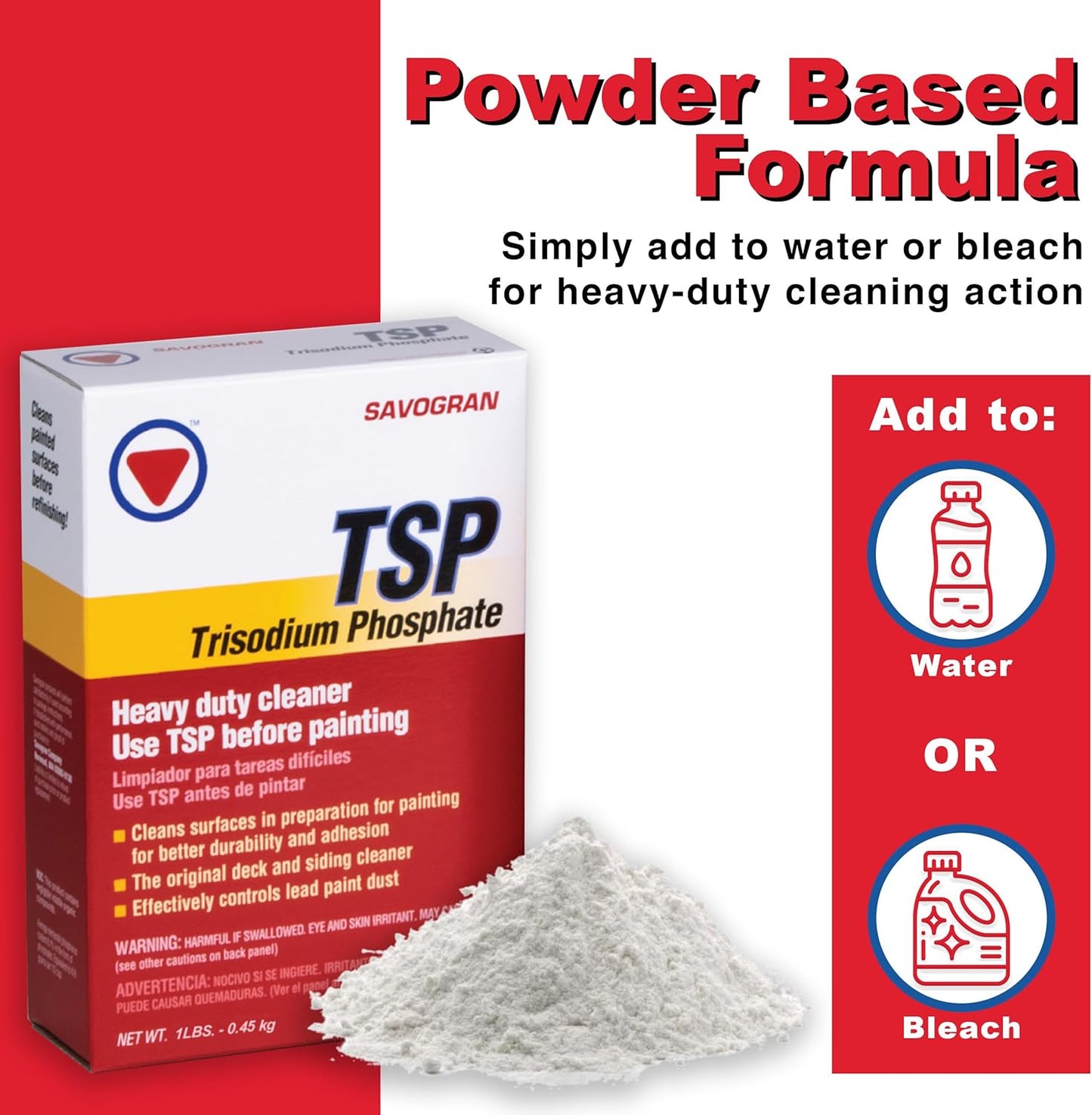 Savogran 10621 Trisodium Phosphate (TSP) 1LB (16oz)