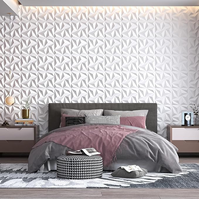 Art3d 3D Wall Panels 20 Pack, 11.8" x 11.8" PVC Wall Panels, Glue Up Wall Decor - Image 7