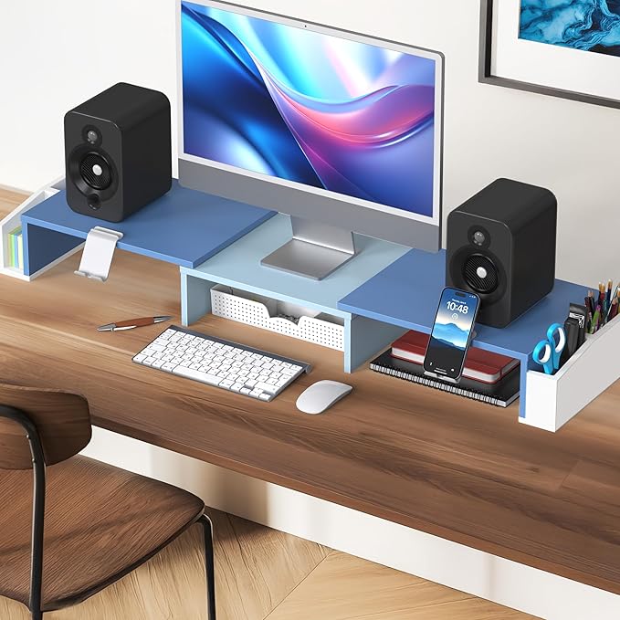 Simple Houseware Desk Dual Monitor Stand Riser - Image 5