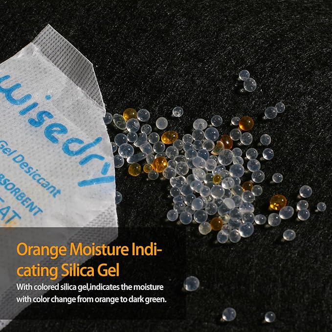 wisedry 5 Gram Food Grade Silica Gel Packs Rechargeable Desiccant Dehumidifiers - Image 7