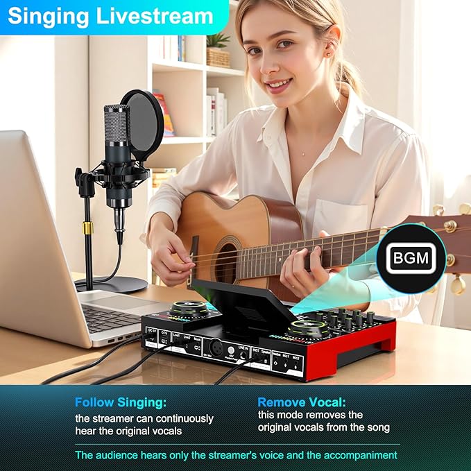 Podcast Microphone Bundle with Live Sound Board Audio Mixer, Podcast Equipment - Image 6
