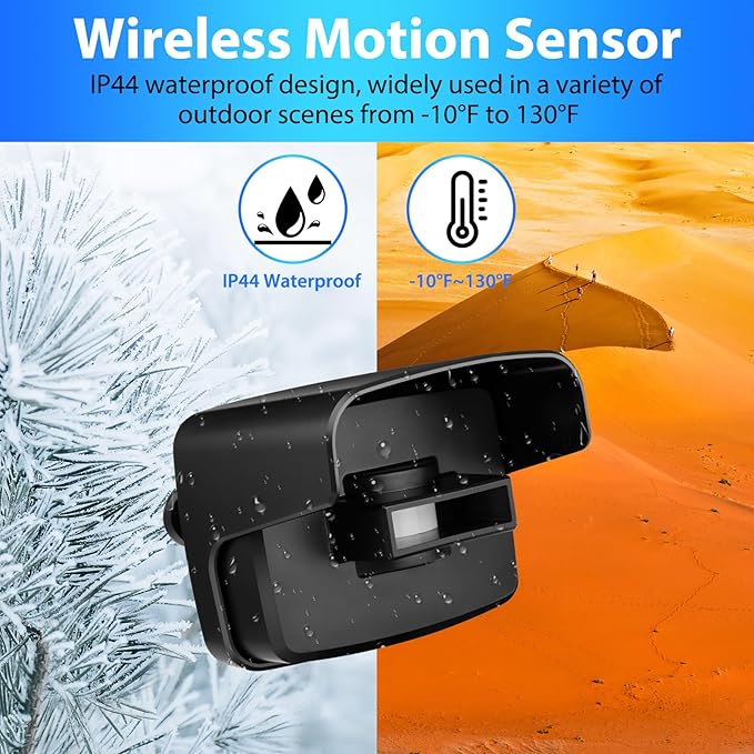 Wireless Driveway Alarm, Outdoor Weatherproof Motion Sensor & Detector - Image 6
