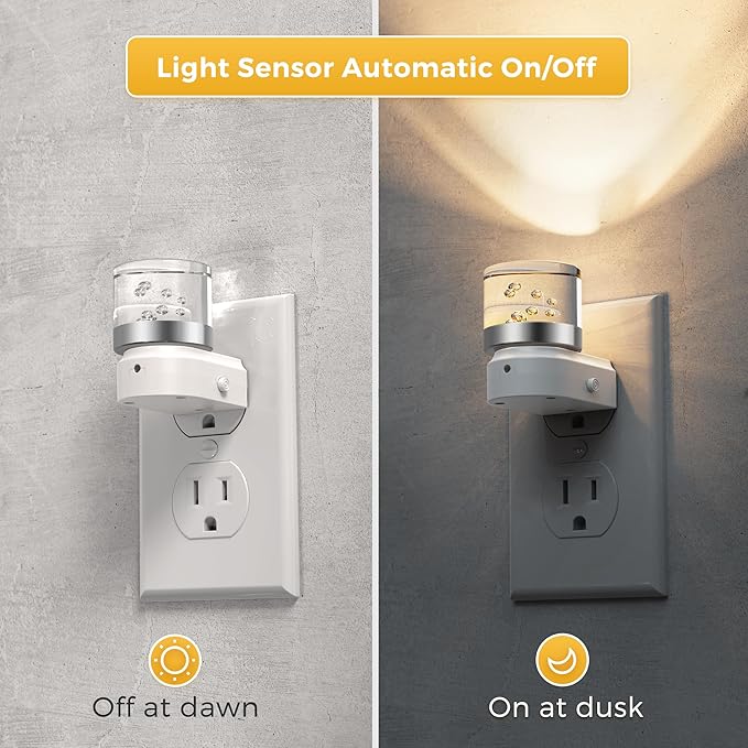 L LOHAS LED Night Lights Plug into Wall, 3000K/4000k/5000K Adjustable Color - Image 2