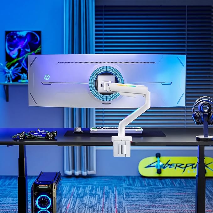 Ultrawide Monitor arm for 17-49'' Heavy Duty Screen up to 44lbs, Gas Spring - Image 6