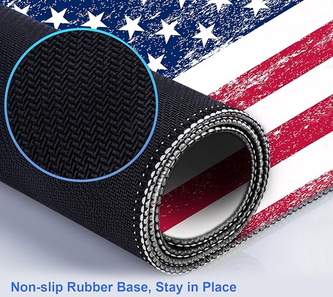 American Flag XXL Extended Mouse Pad, Laptop Pad, Waterproof, Non Slip - Image 7