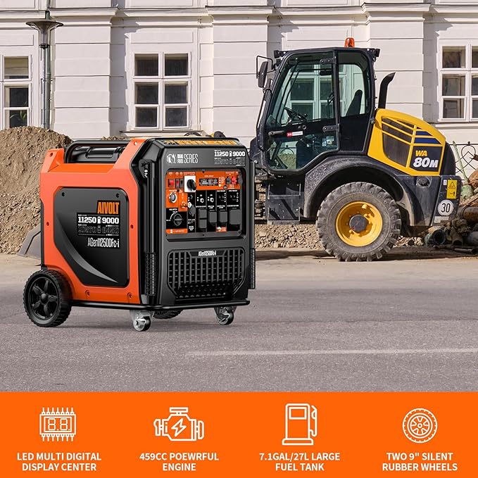 AIVOLT 11250 Wattages Super Quiet Gas Propane Powered Outdoor Generator - Image 3