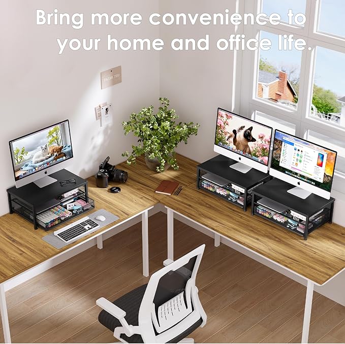 OPNICE Computer Monitor Stand Riser, Desk Organizer - Image 6