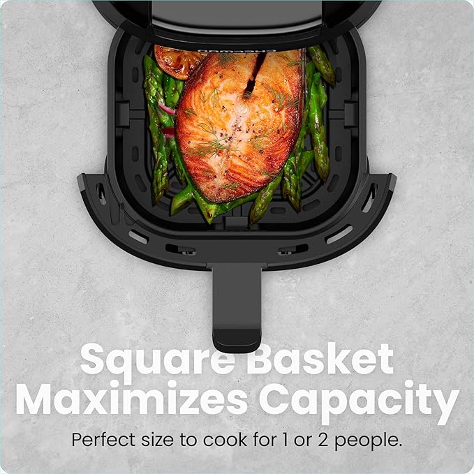 CHEFMAN 2 Qt Mini Air Fryer – Digital Space-Saving Compact Air Fryer - Image 3