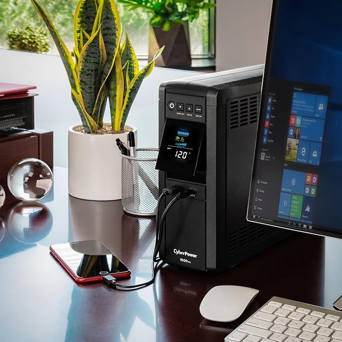 CyberPower CP1500PFCLCD PFC Sinewave UPS Battery Backup and Surge Protector - Image 6