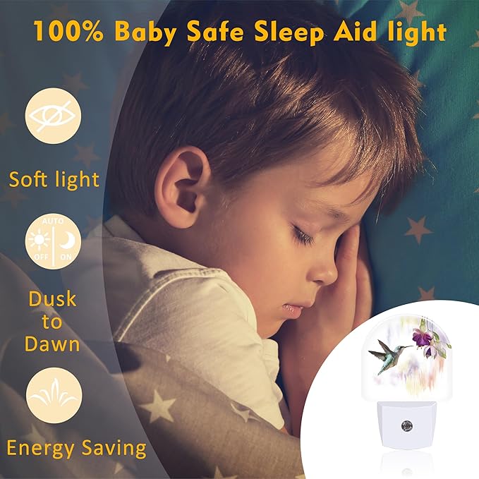 sndheke Hummingbird Flowers Night Light - Image 5