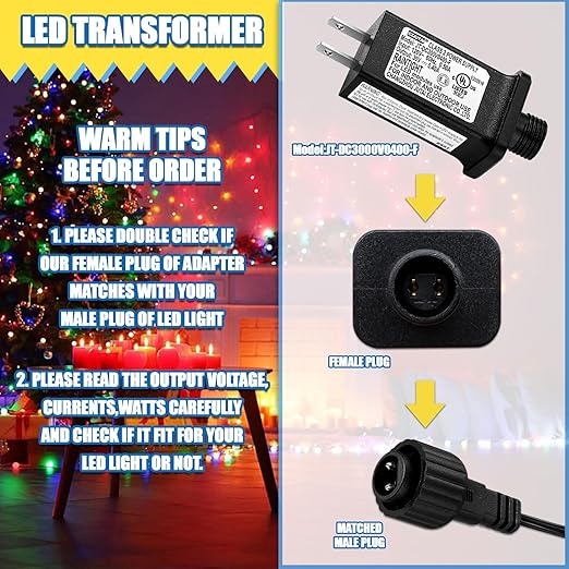 30V 0.4 A LED Controller with Extension Cord, Replacement Model JT-DC300V0400-F - Image 3