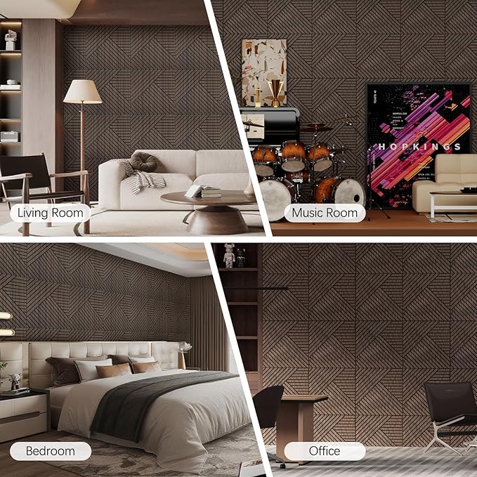 ARMURO 4 Packs Acoustic Wall Panels - Image 8
