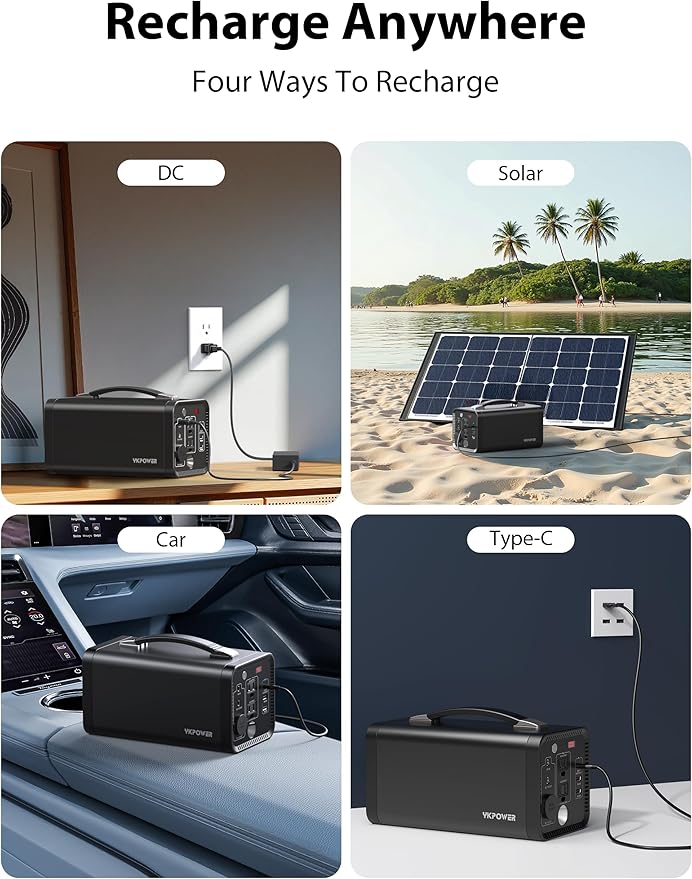 YKPOWER Power Station 80000mAh, Solar Generator - Image 5